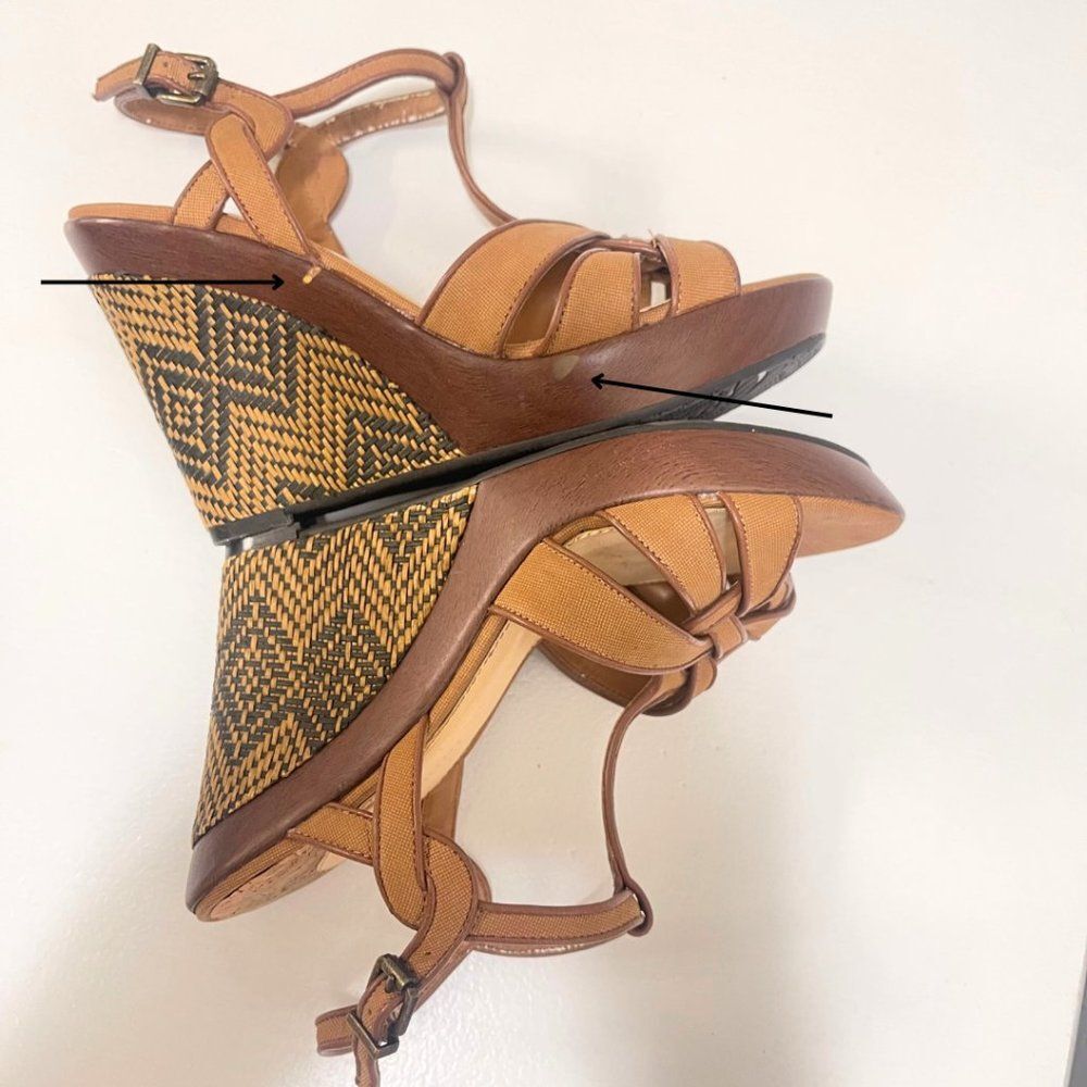 Women's Wedge Platform Sandals Size 8.5M - Picture 5 of 14